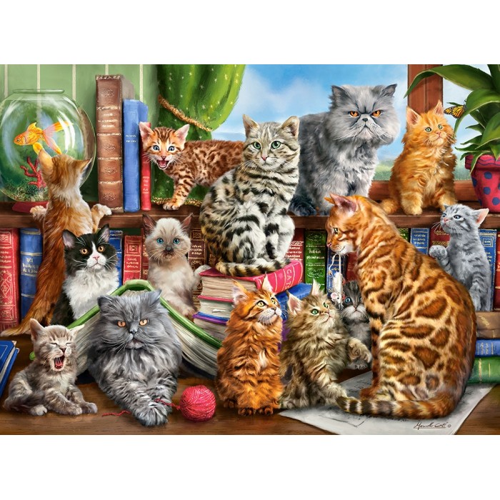 Puzzle Castorland-200726 Maison des Chats