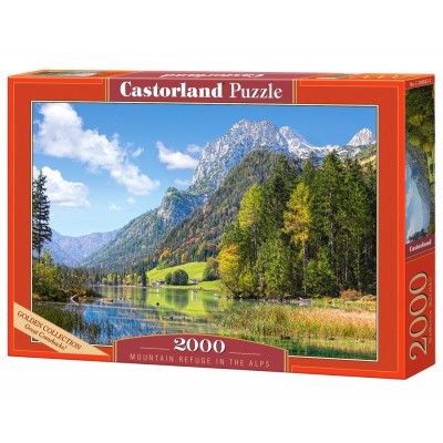 Puzzle Castorland-200832 Refuge de Montagne dans les Alpes