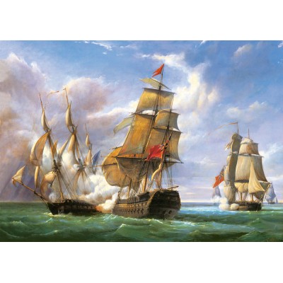 Puzzle Castorland-300037 Navires : La bataille de Trafalgar