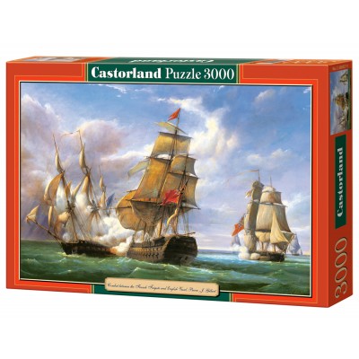 Puzzle Castorland-300037 Navires : La bataille de Trafalgar