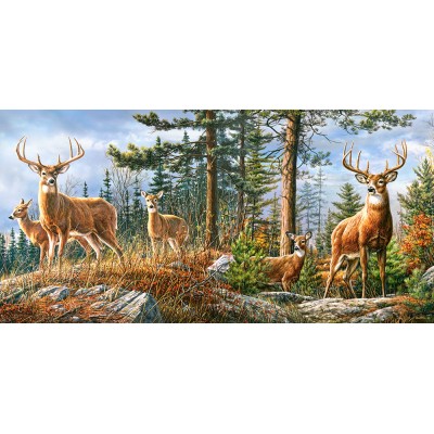 Puzzle Castorland-400317 Famille Royale de Cerfs