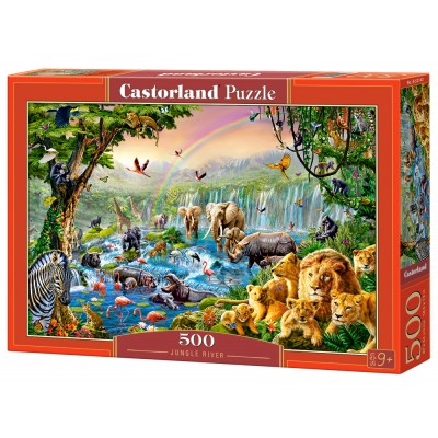 Puzzle Castorland-52141 Rivière de la Jungle