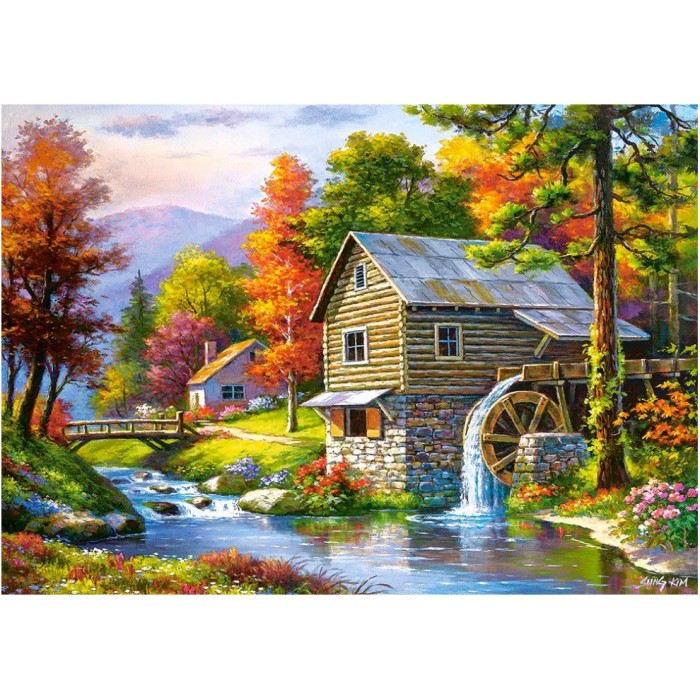 Puzzle  Castorland-52691 Le Vieux Moulin de Sutter (Sutter's Mill)