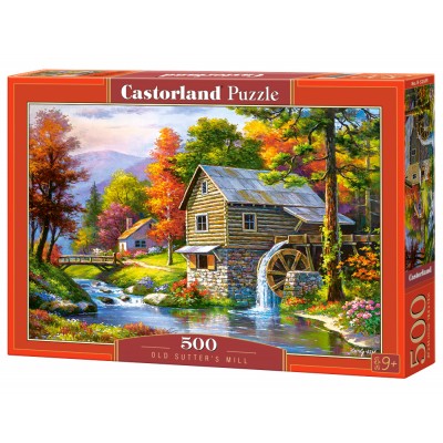 Puzzle Castorland-52691 Le Vieux Moulin de Sutter (Sutter's Mill)