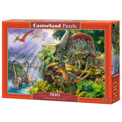 Puzzle Castorland-53643 Vallée des Dinosaures