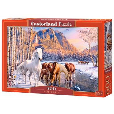 Puzzle Castorland-53704 Fonte d'Hiver