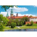 Puzzle  Castorland-53797 Château Royal de Wawel, Cracovie, Pologne