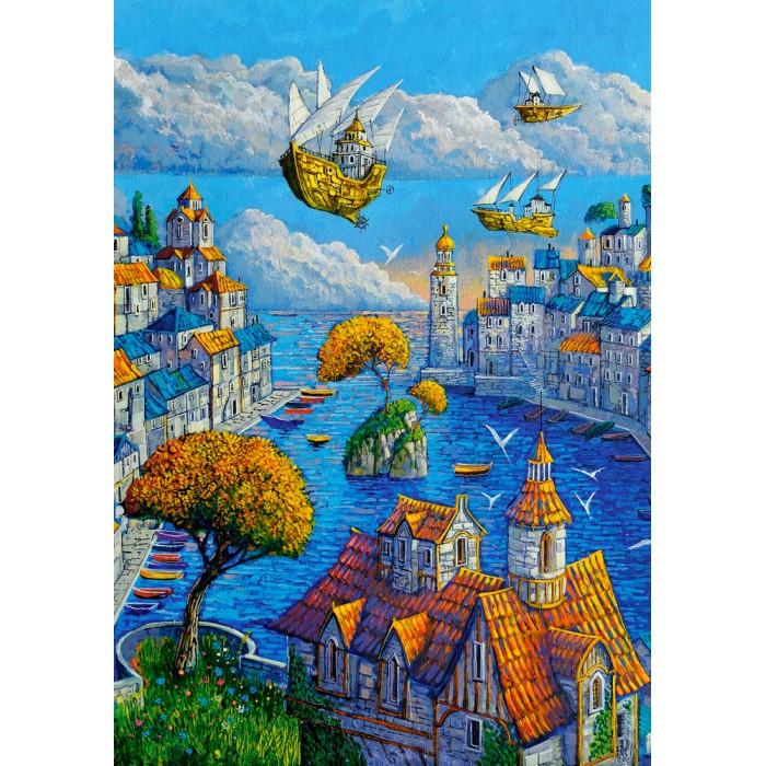 Puzzle Castorland-53889 Art Collection - Le Port