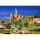 Pologne, Cracovie : Château Wawel la Nuit