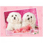Puzzle   Two Doggies in Pink