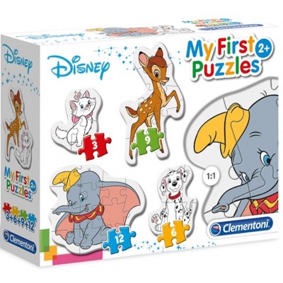 Clementoni-20806 4 Puzzles - My First Puzzles - Disney