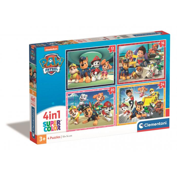  Clementoni-21513 4 Puzzles - Pat' Patrouille