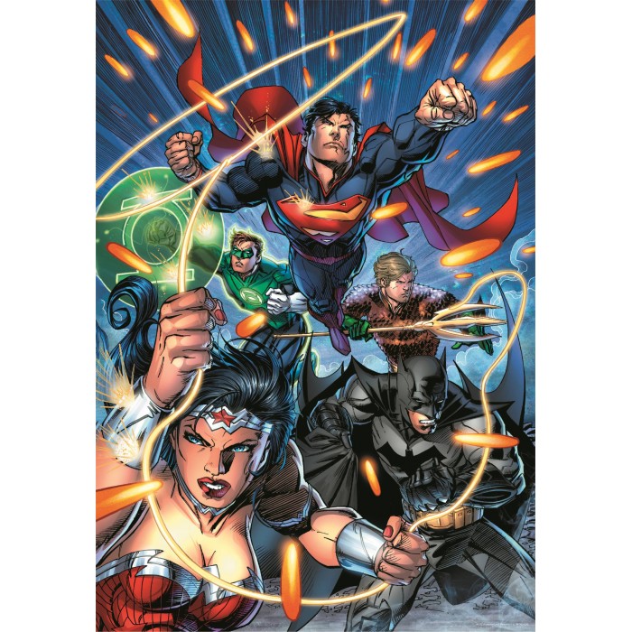 Puzzle  Clementoni-21725 Dc Comics, Ligue Des Justiciers