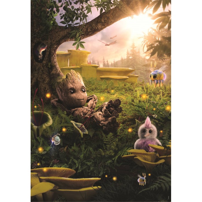 Puzzle  Clementoni-21734 Pièces XXL - Marvel, Groot