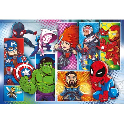 Puzzle Clementoni-24208 Pièces XXL - Marvel Super Heroes