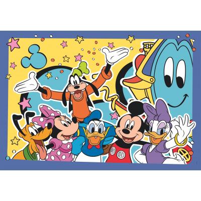 Clementoni-24791 2 Puzzles - Mickey and Friends