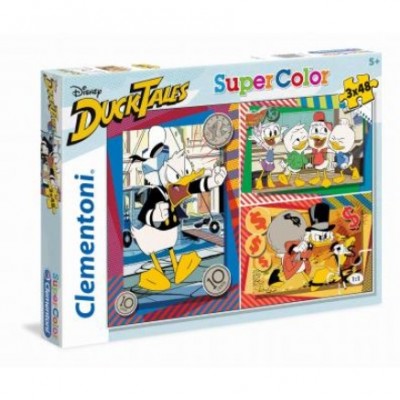Clementoni-25226 3 Puzzles - Duck Tales