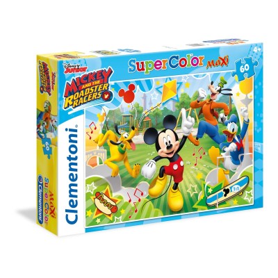 Puzzle Clementoni-26433 Pièces XXL - Mickey and the Roaster Racers