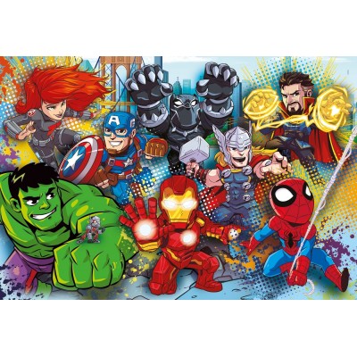 Puzzle Clementoni-26454 Pièces XXL - Marvel Super Heroes