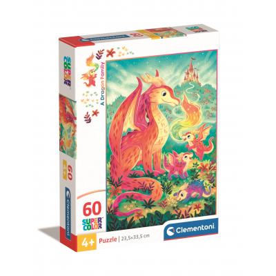 Puzzle Clementoni-26600 La Famille Dragon