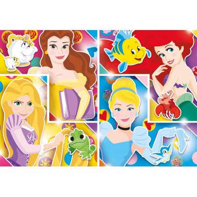 Clementoni-27146 Disney Princess-Supercolor Puzzle