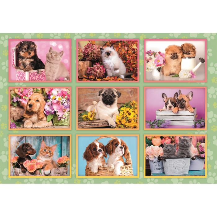 Puzzle  Clementoni-29788 Collage de Chiots