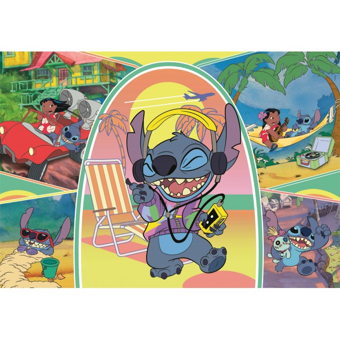 Puzzle  Clementoni-29800 Pièces XXL - Stitch