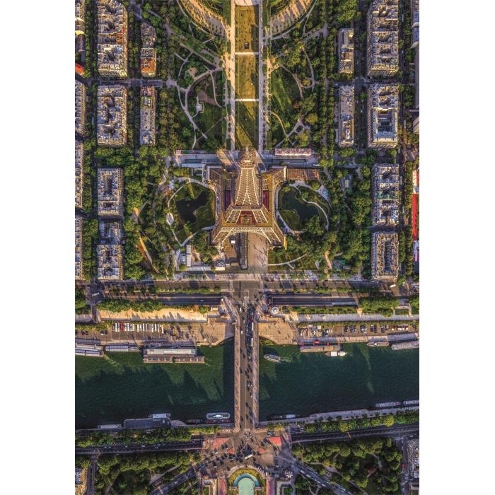 Puzzle  Clementoni-31708 Survol de Paris