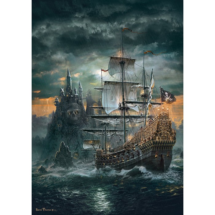 Puzzle  Clementoni-31719 Le Bateau des Pirates