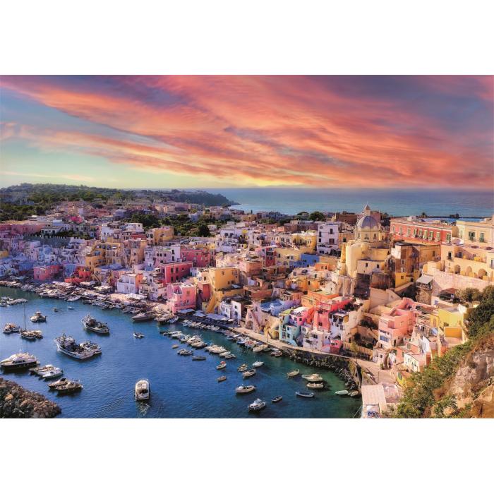 Puzzle  Clementoni-31721 L'Île Pittoresque de Procida