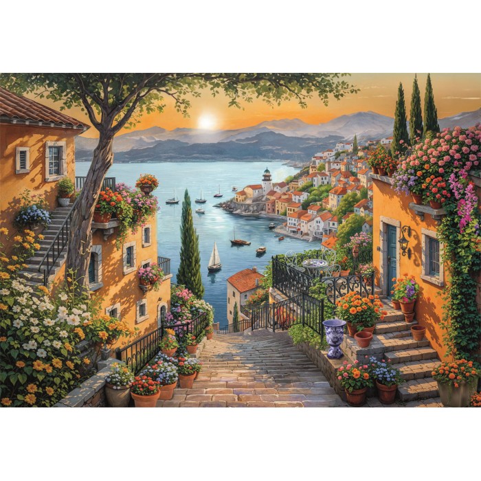 Puzzle  Clementoni-31729 Étapes Vers Le Port