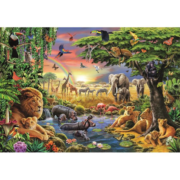 Puzzle  Clementoni-32081 Le Rassemblement Africain