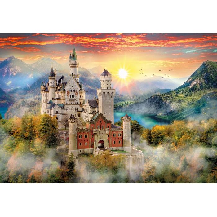 Puzzle  Clementoni-32559 Neuschwanstein, Allemagne