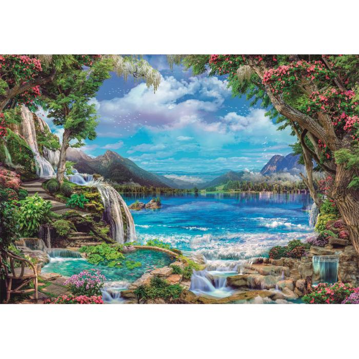 Puzzle Clementoni-32573 Le Paradis sur Terre