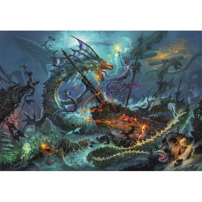 Puzzle  Clementoni-33023 La Bataille Sous-Marine