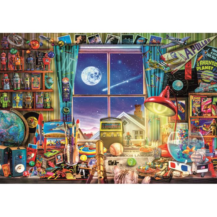 Puzzle  Clementoni-35148 Vers la Lune