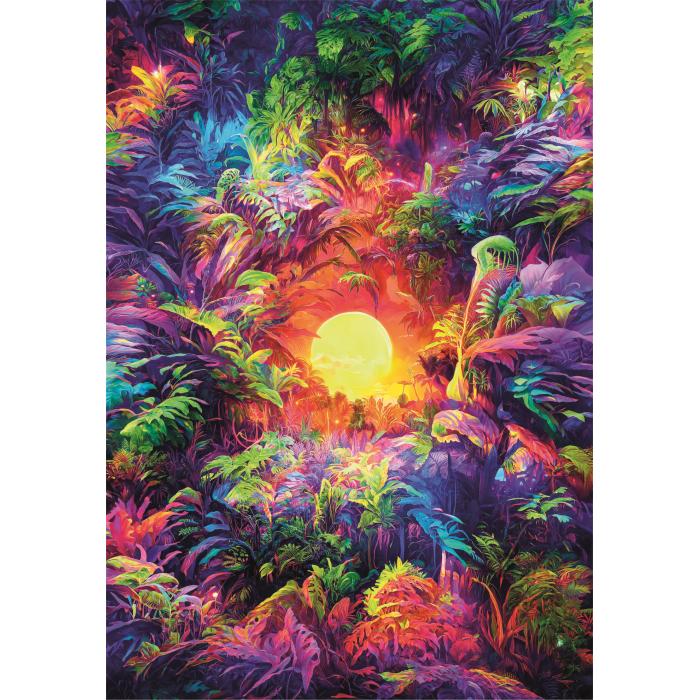 Puzzle  Clementoni-35518 Colorboom - Jungle Psychédélique