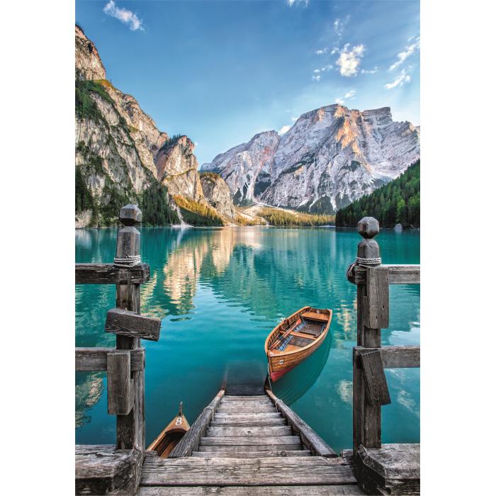 Puzzle  Clementoni-35538 Lac de Braies