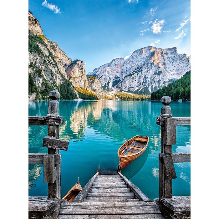 Puzzle  Clementoni-35538 Lac de Braies