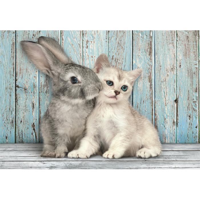 Puzzle  Clementoni-35539 Chat et Lapin