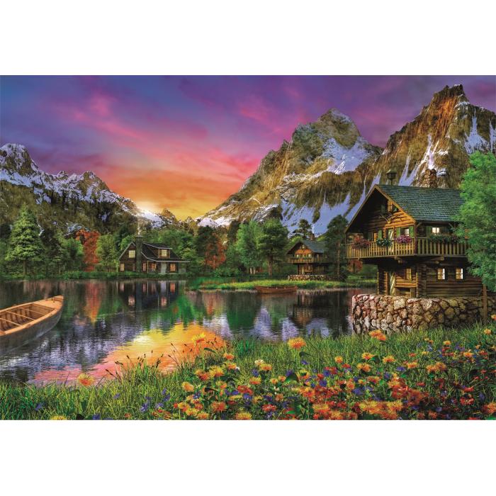 Puzzle  Clementoni-36531 Le Lac Alpin