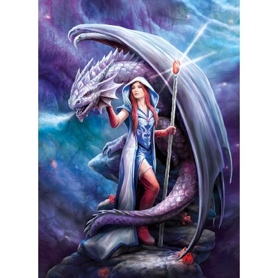 Puzzle Clementoni-39525 Anne Stokes : Dragon Mage