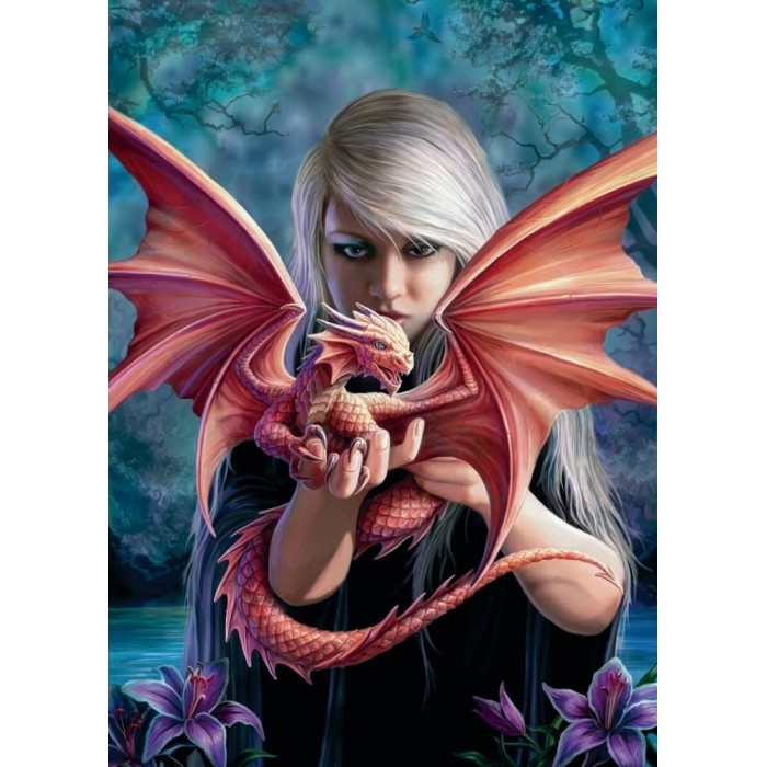 Puzzle  Clementoni-39640 Anne Stokes - Dragonkin