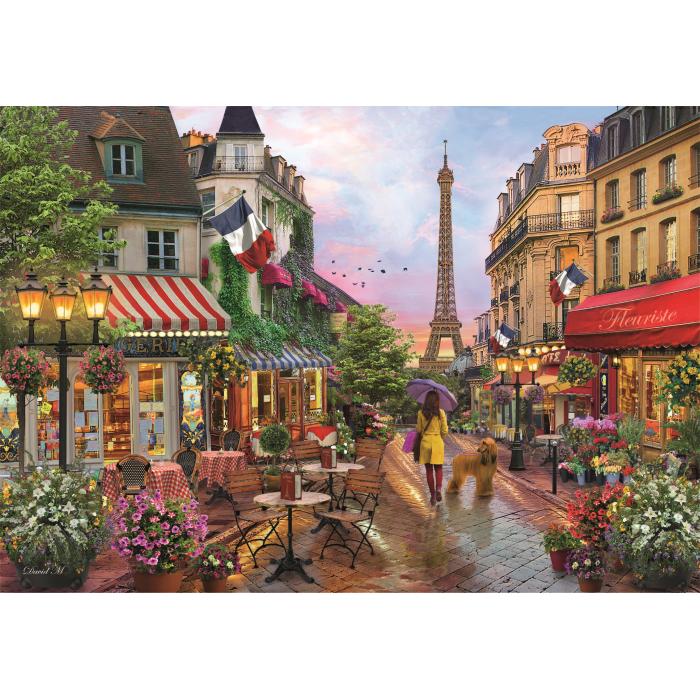 Puzzle  Clementoni-39705 Les fleurs à Paris