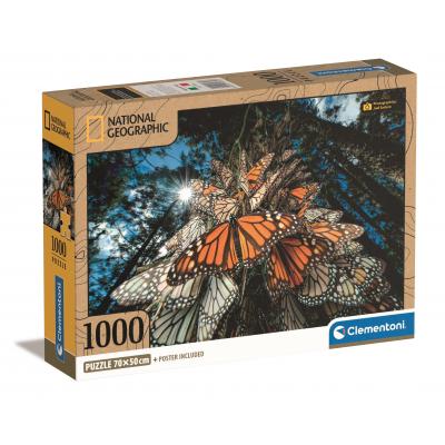 Puzzle Clementoni-39732 National Geographic - Papillons