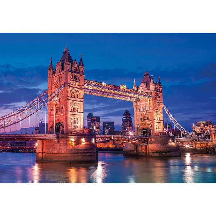 Puzzle  Clementoni-39772 Tower Bridge de Nuit