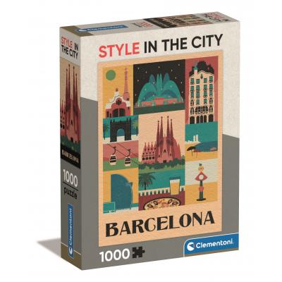 Puzzle Clementoni-39847 Style in the City, Barcelone