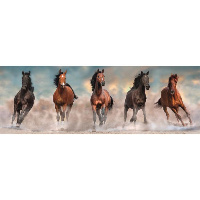 Puzzle  Clementoni-39875 Chevaux au Galop II