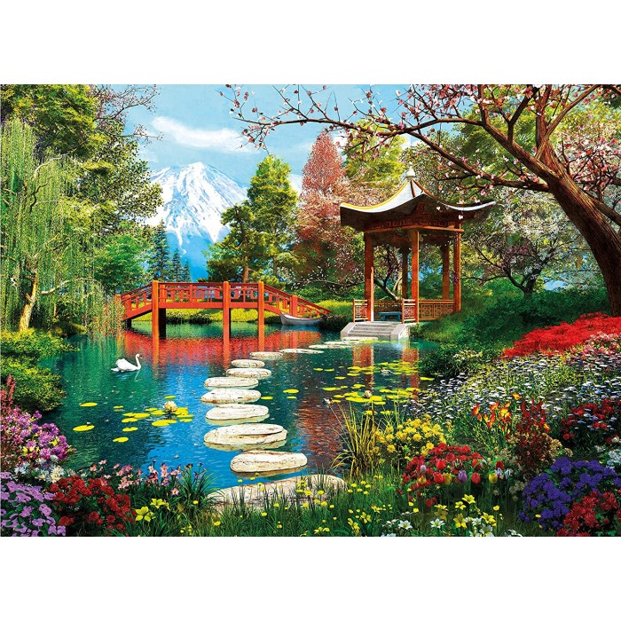 Puzzle  Clementoni-39910 Jardins de Fuji