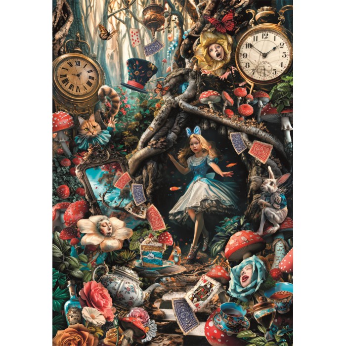 Puzzle  Clementoni-39935 Une Autre Journée Au Pays Des Merveilles